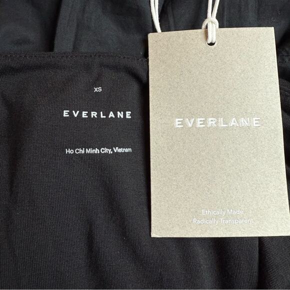 EVERLANE The Riviera Dress Black Tank Pleated Skirt
Midi Pockets Lightweight NEW - Picture 8 of 12